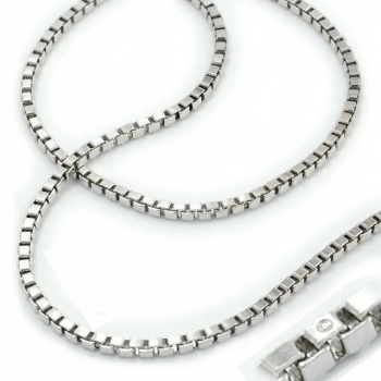 Preview: Collier Venezianerkette 1mm 8Kt 333 WEISSGOLD 45cm