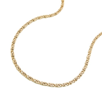 Kette 1,2mm S-Panzer 14Kt GOLD 42cm