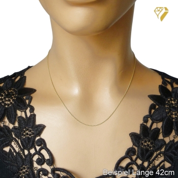 Collier Anker rund 1,1mm 14Kt 585 GOLD 40cm