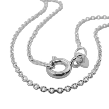 Collier Anker rund 1,1mm 14Kt 585 WEISSGOLD 40cm