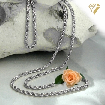 Preview: Kette Collier Kordel 1,8mm Silber 925 40cm