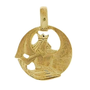 Anhänger Sternzeichen 17,6mm Wassermann 14Kt 585 GOLD