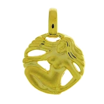 Anhänger Sternzeichen 17,6mmm Jungfrau 14Kt 585 GOLD