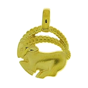 Anhänger Sternzeichen 17,6mm Steinbock 14Kt 585 GOLD