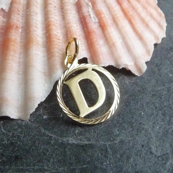 Anhänger Buchstabe D 14Kt 585 GOLD