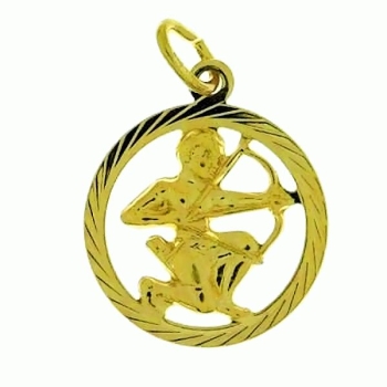Anhänger Sternzeichen 18mm Schütze 14Kt 585 GOLD