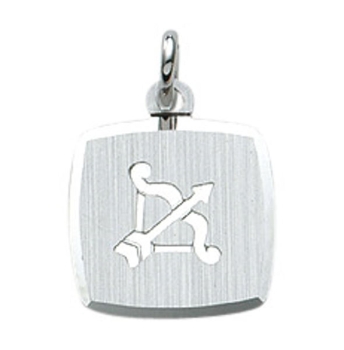 Anhänger Sternzeichen Schütze eckig 11x11mm Silber 925
