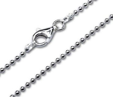 Collier Kugel Kette 2,5mm Silber 925 80cm