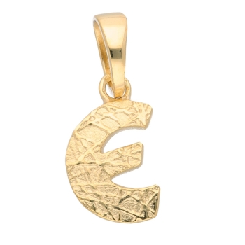 Anhänger Buchstabe Gold E