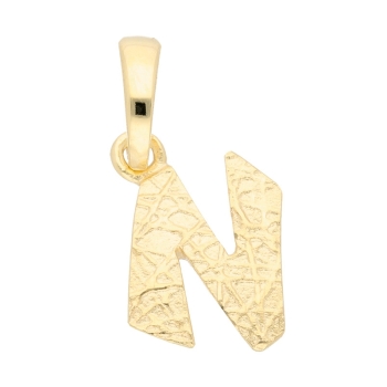 Anhänger Buchstabe Gold N