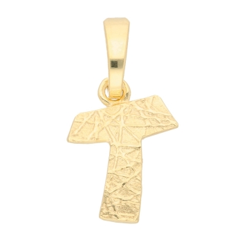 Anhänger Buchstabe Gold T