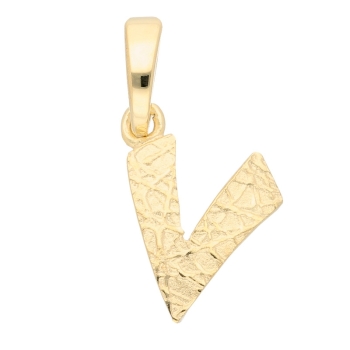 Anhänger Buchstabe Gold V