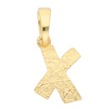 Anhänger Buchstabe Gold X