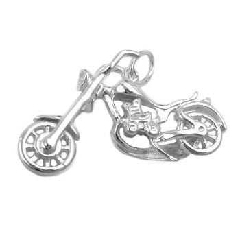 Anhänger Schopper Motorrad Silber 925