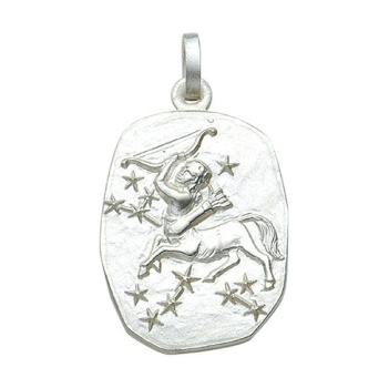 Anhänger Sternzeichen Schütze Relief 18x23mm Silber 925
