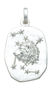 Anhänger Sternzeichen Löwe Relief 18x23mm Silber 925