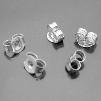 40 Flügel 6mm Gegenstecker für Ohrstecker Silber 925