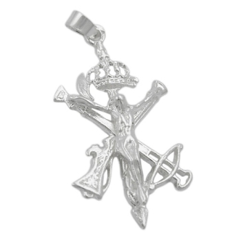 Anhänger 31x17mm Legionärs-Kreuz glänzend Silber 925