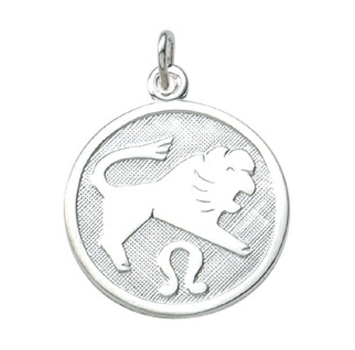 Anhänger Sternzeichen Löwe rund 16mm Silber 925