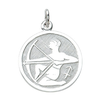 Anhänger Sternzeichen Schütze rund 16mm Silber 925