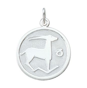 Anhänger Sternzeichen Steinbock rund 16mm Silber 925
