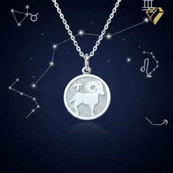 Preview: Anhänger Sternzeichen Widder silber