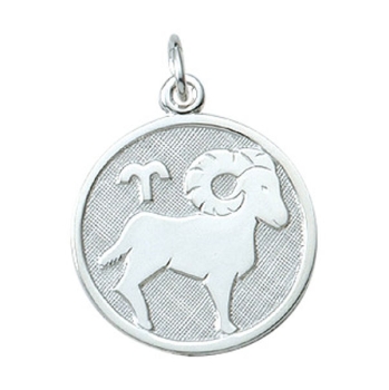 Anhänger Sternzeichen Widder rund 16mm Silber 925