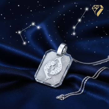 Preview: Anhänger Sternzeichen Fisch silber