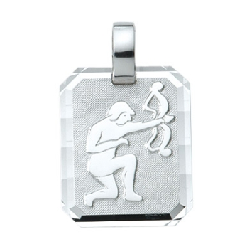 Anhänger Sternzeichen Schütze eckig 16x19mm Silber 925