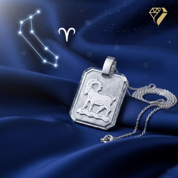 Preview: Anhänger Sternzeichen Widder silber