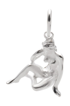 Anhänger Sternzeichen Jungfrau plastisch 22x17mm Silber 925