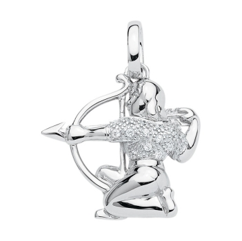 Anhänger 18x20mm Sternzeichen Schütze 925 Silber Zirkonia