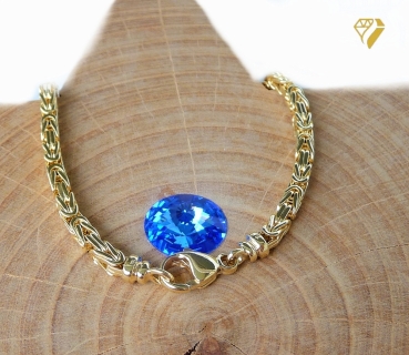 Preview: Armband Königskette 3,4mm 19cm 14Kt 585 GOLD