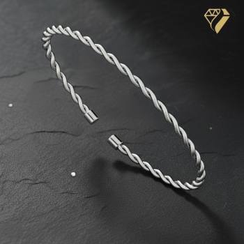 Preview: Armspange 3mm Kordel 925 Silber