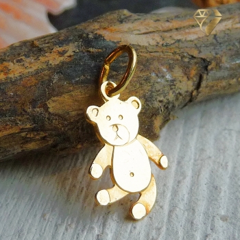 Preview: Anhänger kleiner Teddy Bär 8Kt 333 GOLD