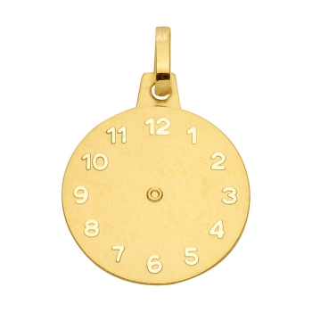 Anhänger Taufanhänger 14mm Uhr 8Kt 333 GOLD