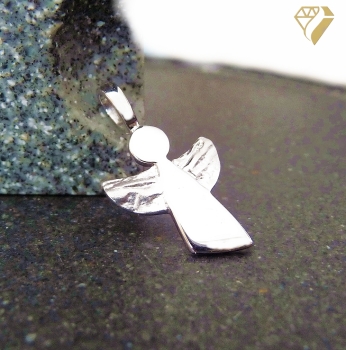 Preview: Anhänger Engel gehämmert Silber 925