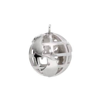 Anhänger Weltkugel 15,2mm 925 Silber