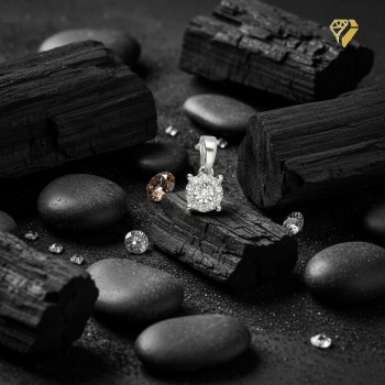 Anhänger 4,5mm rund mit Diamanten 0,06ct 14Kt 585 WEISSGOLD