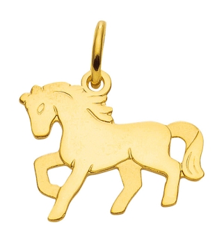 Anhänger 15,3x10,5mm Pferd 8Kt 333 GOLD