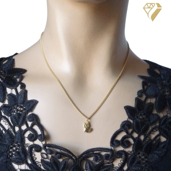 Preview: Anhänger Katze 16,9x12,4mm 8Kt 333 GOLD