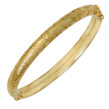 Armreif Wiener Gravur Gold