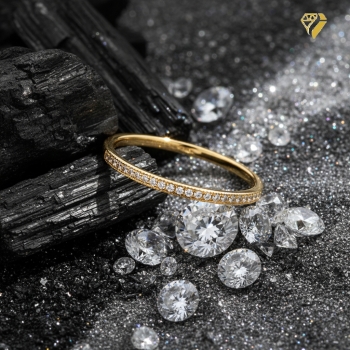 Ring 1,5mm mit Diamanten 0,06ct 585 GOLD
