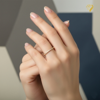 Ring 1,5mm mit Diamanten 0,06ct 585 GOLD