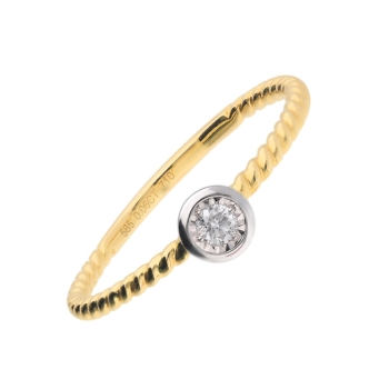 Ring Besatzmaß 4,8mm mit Diamant 0,06ct 585 GOLD