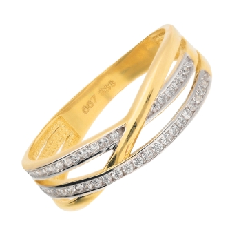 Damenring mit Zirkonia 333 GOLD