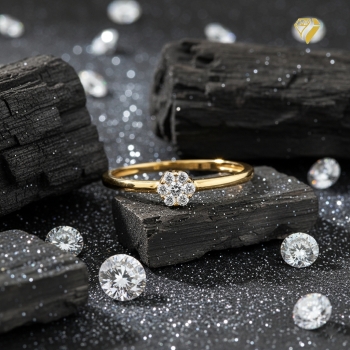 Ring 4,5mm Besatzmaß mit Diamanten 0,13ct 585 GOLD