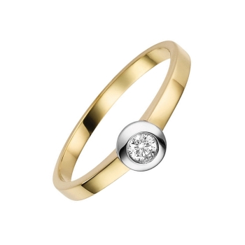 Ring Besatzmaß 5,3mm mit Diamant 0,1ct 585 GOLD