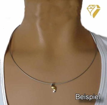 Exklusives Edelstahl Collier 1,6-3,5mm mit Bajonettverschluss