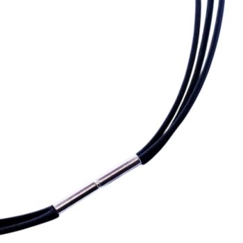 Lederband 3-reihig je 1,3mm in vielen Farben mit 925 Silber Bajonett